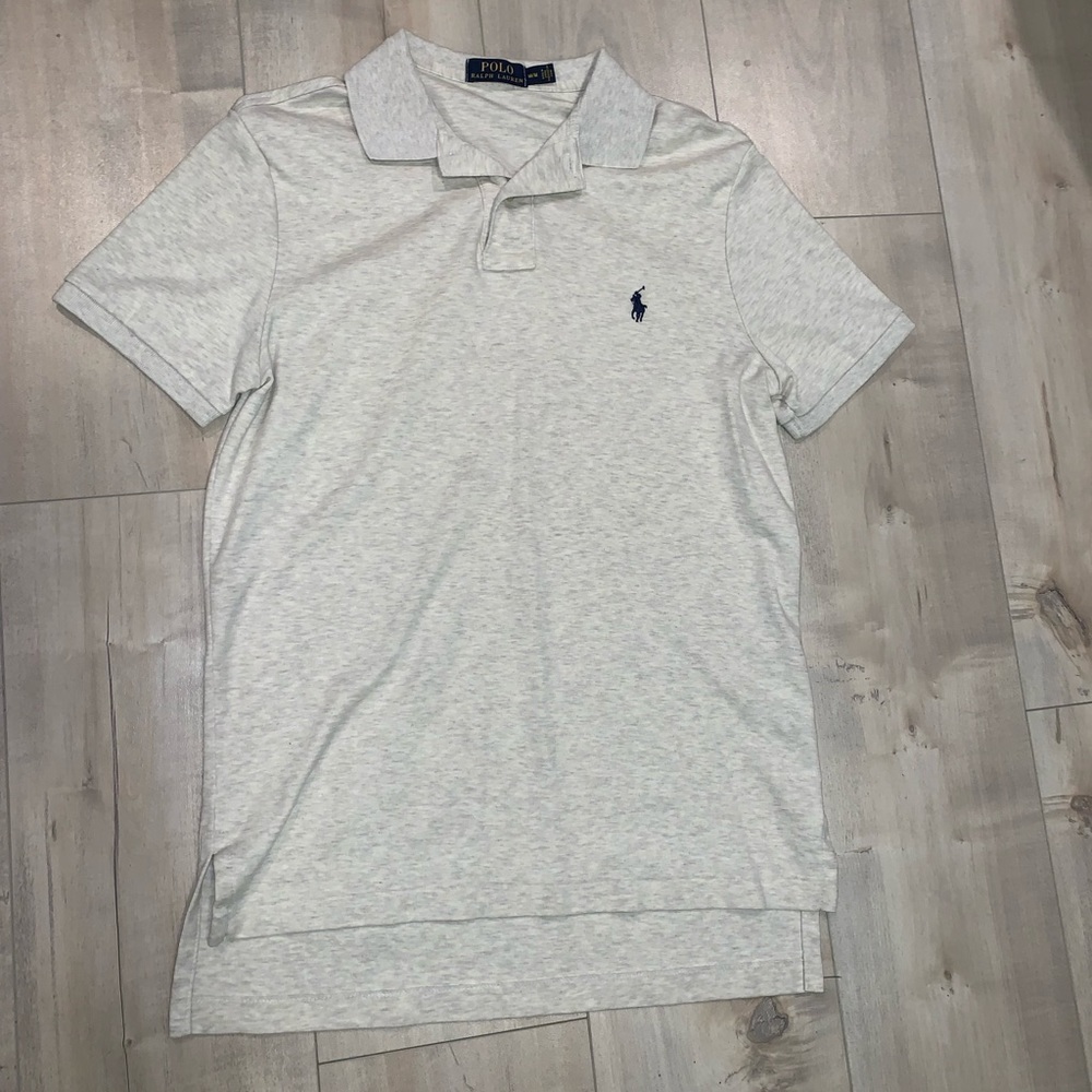 Polo Ralph Lauren Cream Heather Polo | Mens M